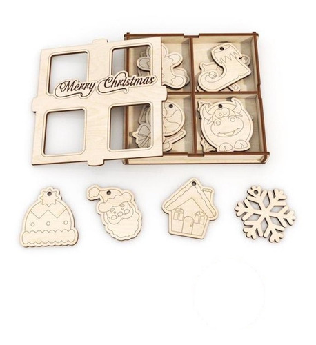 Imagen 2 de 6 de Kit 36 Decoraciones Para Árbol De Navidad Varias Temáticas