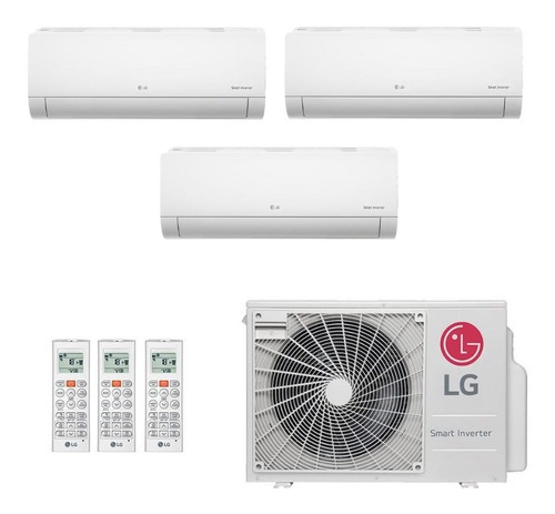 Ar Cond Multi Split Tri LG Inverter 21000 Q/f Branco 220v