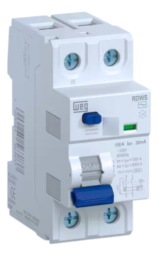 14764166 Interruptor Dr 2p 40a 300ma Weg Rdws-ac-300-40-2
