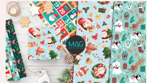 Papel Navideños 70 X 100cm X 10 Unidades Surtidos (afiches)