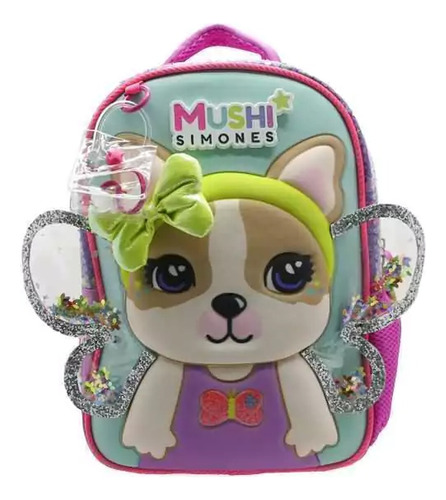 Mochila Cresko Simones Mushi Mariposa Niñas Escolar 12 In