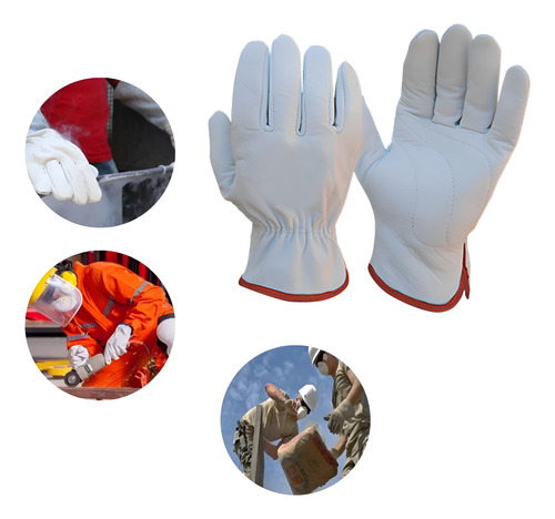 Kit C/ 20 Luva Vaqueta Total Petroleira Reforçada Segurança
