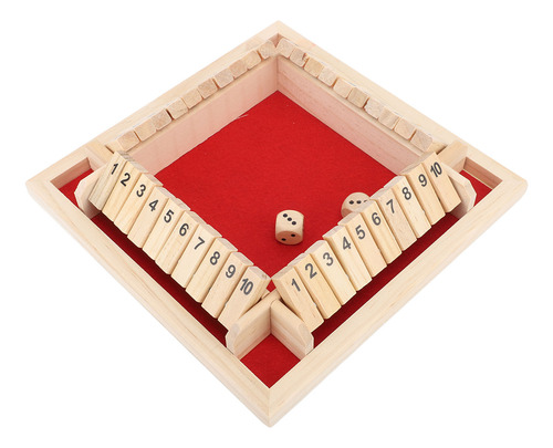Juegos De Mesa De Madera De 4 Caras Wood Shut The Dice Game
