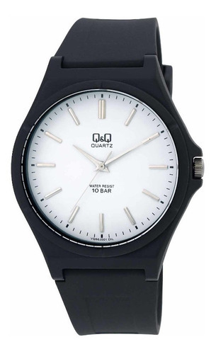 Reloj Hombre Q&q Vq66j001y Color de la correa Negro Color del bisel Negro Color del fondo Blanco