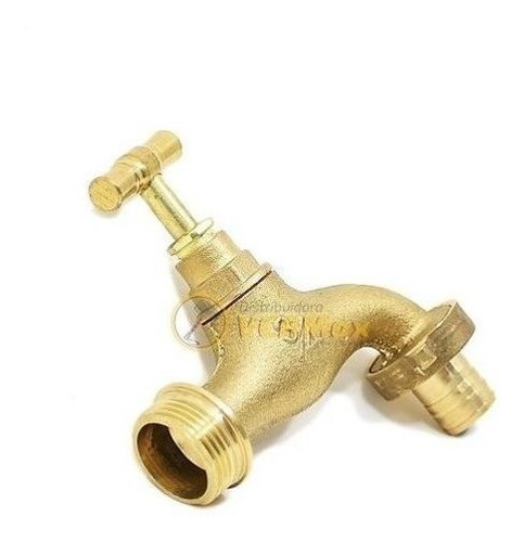 Imagen 4 de 10 de Canilla Para Manguera Y Riego Bronce 3/4 Pulgada