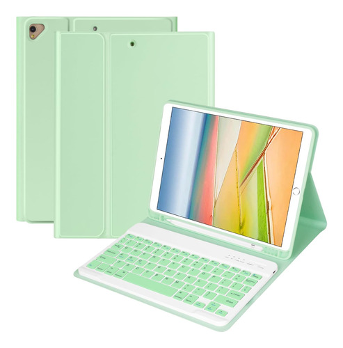 Funda C/teclado Coo Para iPad 9th/8th/7th 10.2inch Verde