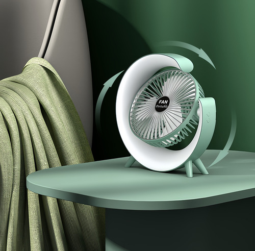 Luz De Noche Con Luz En Forma De Luna, Ventilador Portátil