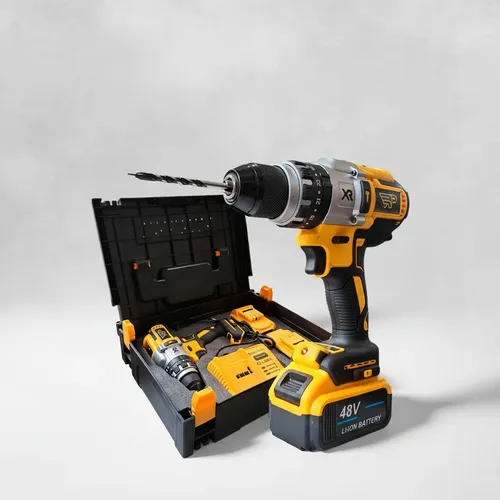 フタツククリ Furadeira E Parafusadeira 48v Alta Potencia 2 Bateria | Frete grátis