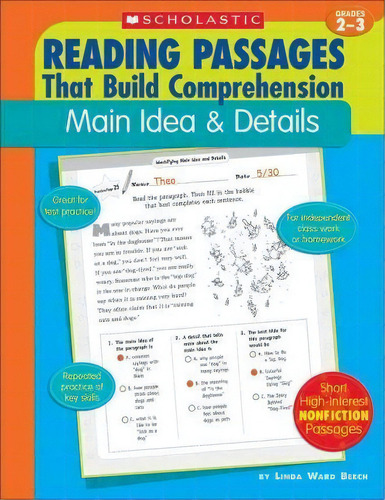 Main Idea & Details, De Linda Ward Beech. Editorial Scholastic Us, Tapa Blanda En Inglés