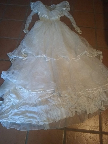 Precioso Vestido De Novia O De 15 Blanco Encaje. Perfecto!