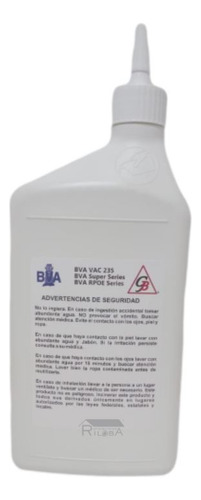 Aceite Para Bomba De Vacío 1/4 De Galón (937ml) Marca Bva