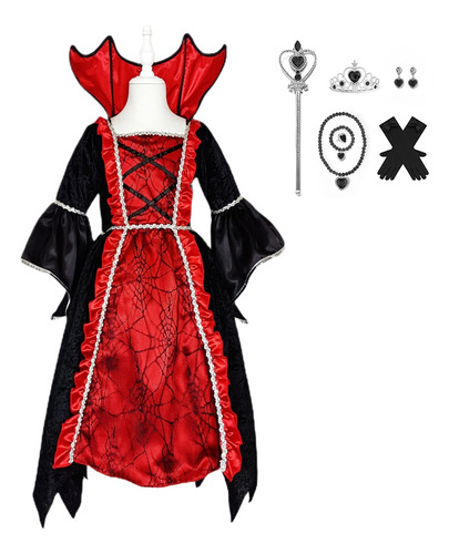 Disfraz De Vampiro De Carnaval De Halloween Hecho A Medida P