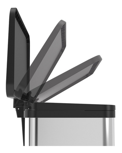Imagen 5 de 6 de Cesto Residuos Oko Duo Plus M 2x9 Lt. Hailo Blanco