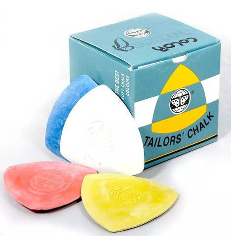 Caja De 10 Tizas De Sastre Marca Telas Colores Surtidos