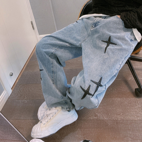 Pantalones Anchos Vaqueros Para Hombre