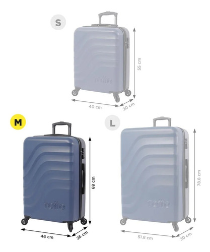 Totto Maleta De Viaje Mediana Rígida 4.2kg Bazm231 Lavender