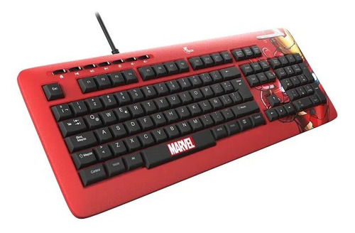 Teclado Cableado Xtech Iron Man Xtk-m401im