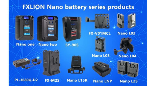 Placa Doble Para Batería Songing Fxlion Nano L2s V-lock -ne