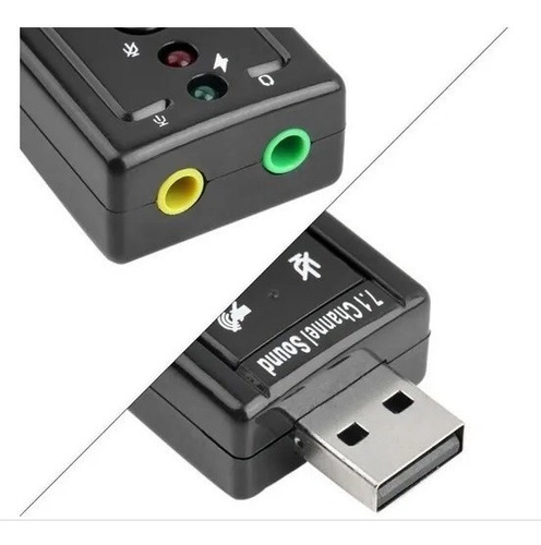 Adaptador Audio Tarjeta De Sonido Usb 2.0 3d Virtual 7.1