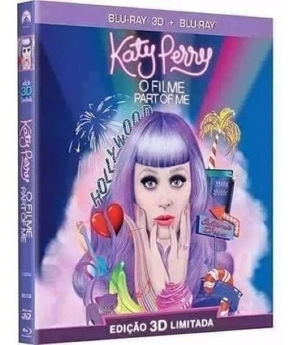 Blu Ray 3d + 2d Katy Perry - O Filme - Part Of Me - Com Luva