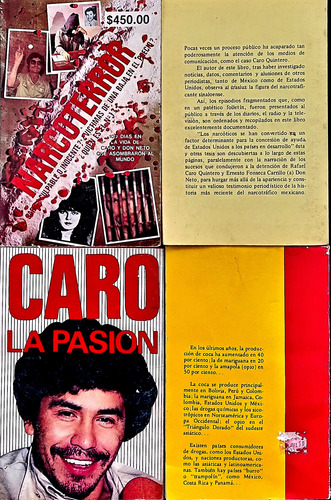 4 Libros Sobre Narcotráfico Caro Quintero Sara Cosío (Usado)