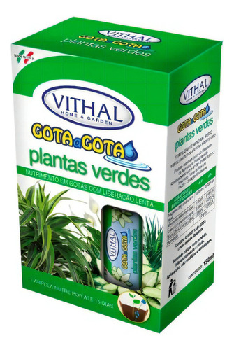 Fertilizante Líquido Gota A Gota Plantas Verdes Vithal 192ml