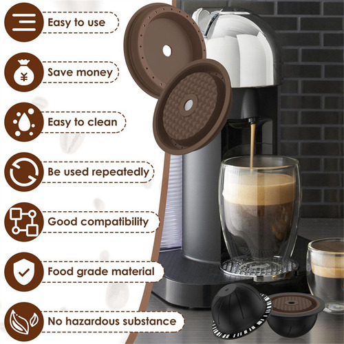 - 5 Cápsulas Vertuo Reutilizables Para Cafetera Nespresso