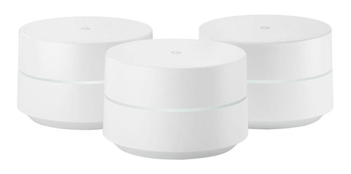 Imagen 1 de 3 de Sistema Wi-Fi mesh, Router Google Wifi snow 3 unidades