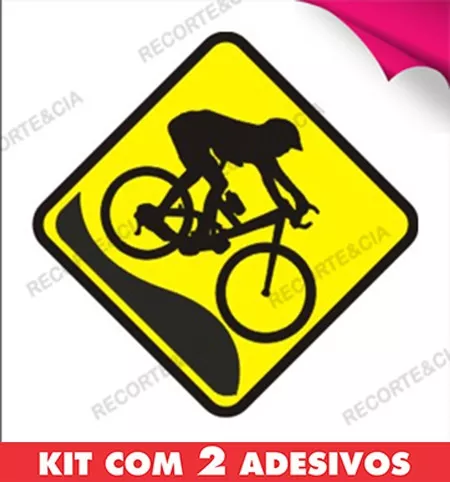 Kit 2 Adesivos Bike Mountain Bike Trilha Carro Moto