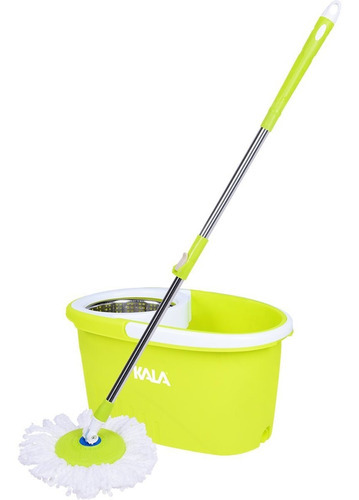 Spin Mop Premium Com Balde Centrifugador De 16 Litros Kala Cor Verde