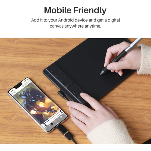 Tableta Digitalizadora Pequeña Huion Inspiroy 2 Con Lápiz Ca