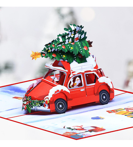 Tarjetas De Navidad 3d Tarjetas De Felicitación Emergentes T