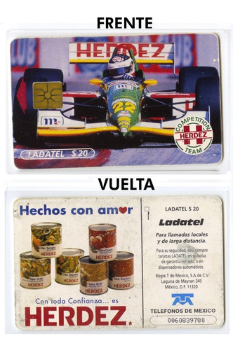 Tarjeta Ladatel $20 Herdez Competition Team - Chiles Salsas