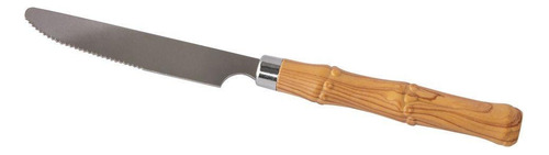 Kit 6 Faca Churrasco Tropicale Aço Inox E Cabo Plastico