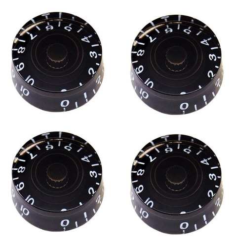 4 Piezas De Potenciómetro De Guitarra Audio Pots Negro