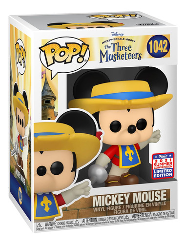 Figura De Acción Funko Pop Mickey De Los Tres Mosqueteros