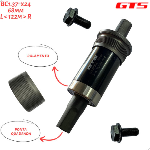 Jogo De Centro Gts + Pedivela Aro 29 Gts 24/32/42 - Promoção
