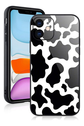 Funda Para iPhone 11 6.1 Pc Manchas Vaca Proteccion Camara