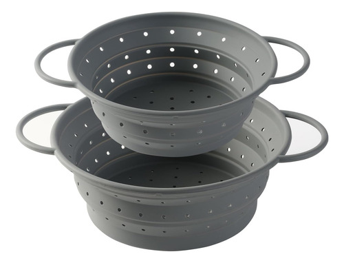 Colador Plegable De Silicona, 2 Coladores Y Coladores De Ali