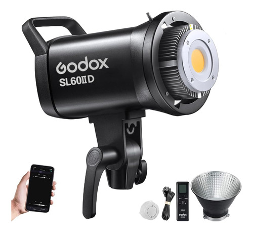 Godox Sl60iid 70w Led Video Light, 18600lux 5600k Cob Led