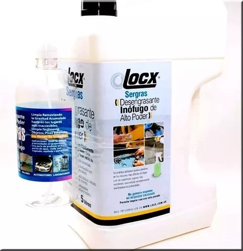 Desengrasante Premium Sergras Locx 5lts + Rociador