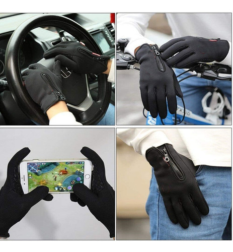 Guantes Deportivos Windstopper Táctiles Térmicos Unisex