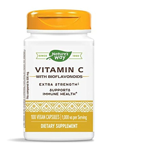 Suplemento Vitamina C 1000 con Bioflavonoides