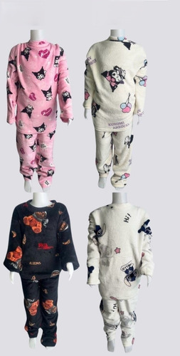Pijama Invierno Polar Plush Peluche Niño Niña Personajes