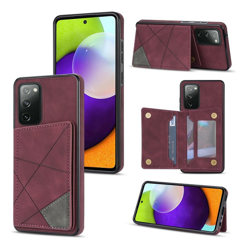 B Funda De Tarjeta Wallet For Samsung S21 Fe S21 Ultra Plus