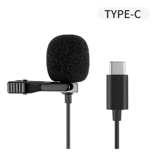 Microfono Corbata Usb Tipo C Grabar Audios Videos Pc Celular