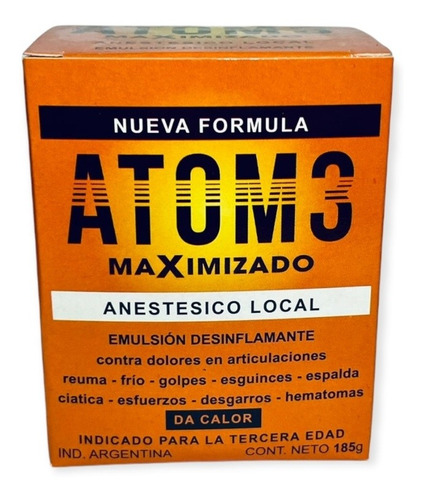 Atom 3 Gel Maximizado (pote ) Menthol