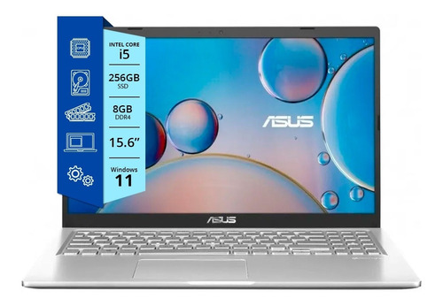 Imagen 1 de 9 de Notebook Asus X515ja Core I5 8gb 256gb 15.6 Fhd Win 11 Nnet