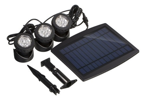 Luz De Proyector Con 3 Lámparas Sumergibles, 18 Led, Aliment