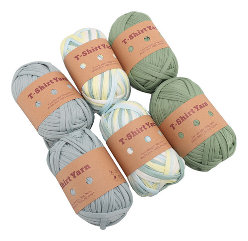 Camiseta Carpet Yarn De 6 Rollos, Suave, Elástica, Lavable